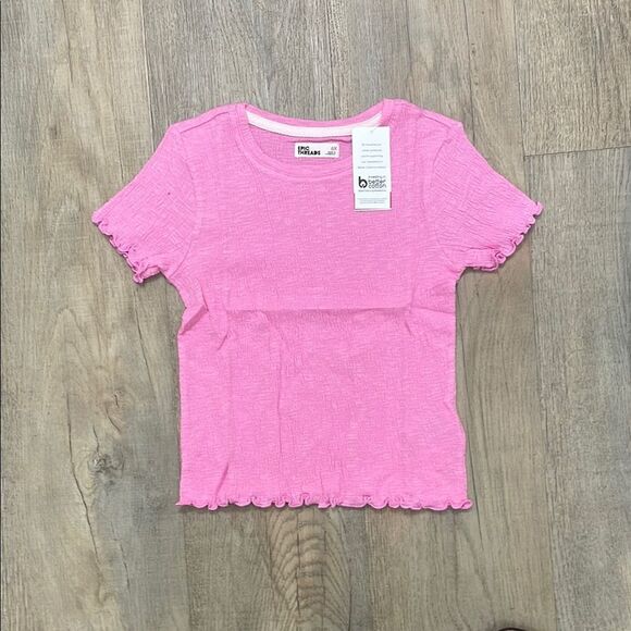 Epic Threads Pink Short Sleeve Tee with Ribbed Trim - Picture 1 of 2